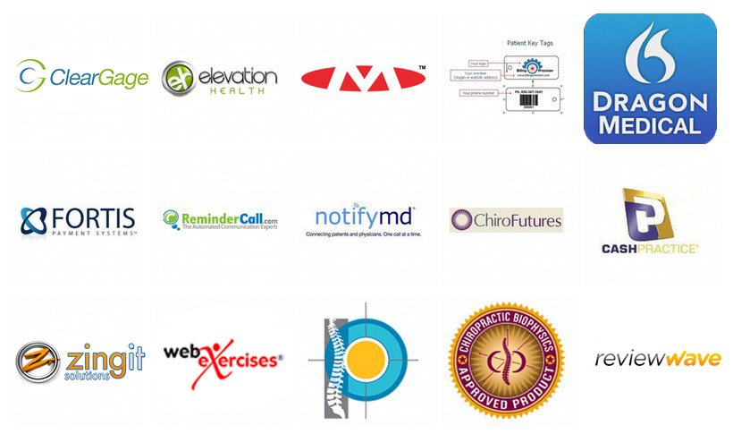 These 3rd party applications have been integrated into Genesis Chiropractic Software.